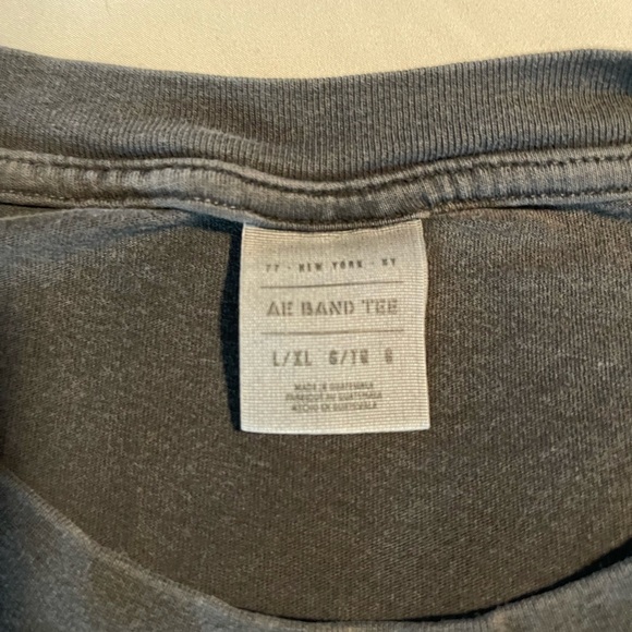 Official Led Zeppelin ‘77 T Shirt 2017 Release American Eagle Gray L/XL Lt Stain - Picture 3 of 6